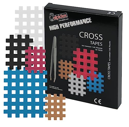 ALPIDEX Cross Tape Gitter Tapes 85/102 / 170 Pflaster mit antistatischer Pinzette Gitterpflaster Größe A, B und C gemischt in Farbe und Menge