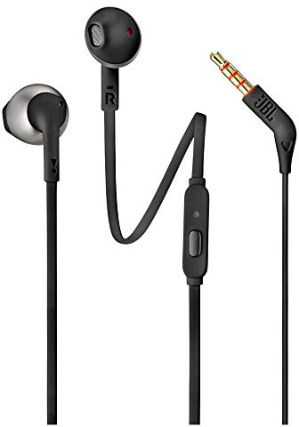 JBL Earbuds T205 Kopfhörer, kabelgebunden, Schwarz