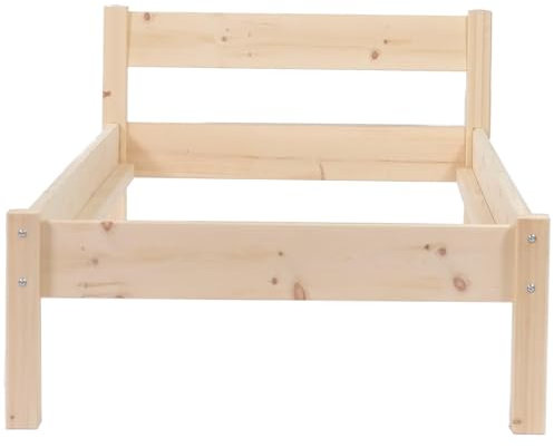 TUGA - Holztech Naturholzbett Amelie Bett aus Massiv Holz Daybett 90 100 120 140 160 200 x 220 (Festland) (200 cm x 220 cm)