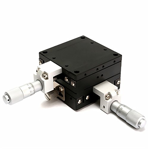 RanDal 60X60Mm Xy Axis Adjustable Manual Displacement Platform Linear Stage Sliding Table