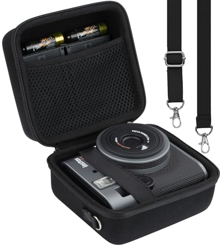 Khanka Hard Case for Fujifilm Instax Mini 41/Instax Mini 40 Instant Camera | Protective Travel Carrying Storage Bag with Shoulder Strap;EVA shell,Velvet Interior,Shockproof Protection,Case Only