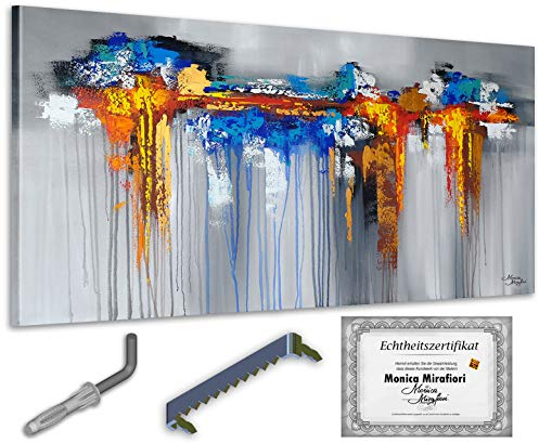 Monica Mirafiori I 100% HANDGEMALT I Gemälde Mirage 100x50cm | Gemälde Handgemalt | Acrylgemälde | Sehr Großes Acrylbild I Moderne Kunst I Kunstbilder