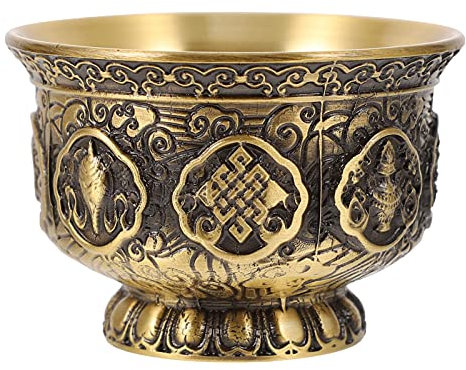1 Pc Coppa Del Budda Ciotola Buddista Tibetana Coppa Del Sacrificio Buddista Ciotola Brucia Incenso Ciotola Dell'altare Wiccan Ciotola Wiccan Rame Vintage ▾ Piatto Di Frutta