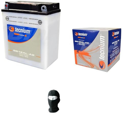 KOMPATIBEL MIT MALAGUTI Madison RS 250 da Jahr 2004 al 2005 Batterie YB12AL-A2 TECNIUM BB12AL-A2 12 Ampere 12 Volt Motorrad-Scooter-SPEZIFIKATION 134X80X160MM