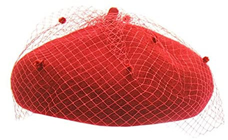 Béret en laine pour femme - Style vintage - Pour l'automne et l'hiver - Motif voile - Style décontracté - Pour peintre - Pour l'extérieur - Élégant