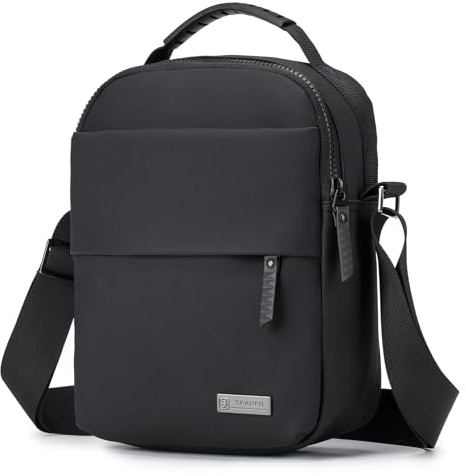 SPAHER Leicht Herren Handtasche Zum Umhängen - Umhangetasche Handgelenktasche Schultertasche Klein für Männer