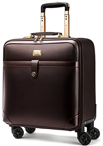 GOTYKE Laptoptasche mit Rollen, Priorität, Boarding, genehmigt, rollend, gepolsterte Laptoptasche, 4 Räder, Übernachtungstrolley, Business-Handkabine, Gepäckkoffer (Farbe: B, Größe: 43 x 23 x 52 cm)
