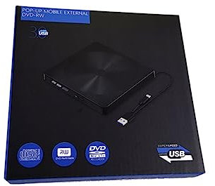 Hemobllo Typec External Dvd Drive Multifunctional Usb Optical Drive for Laptops Slim Portable Cd/dvd Writer Compatible Black