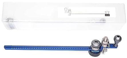 LeTkingok Kreisschneider, Griff-Rollschneider mit Sicherheitsverriegelung für Stoff, Dicke Pappe, Leder, Basteln, Nähen, Quilten, 36–420mm