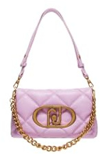 LIU JO Borsa a tracolla comoda, versatile e capiente, dal tessuto trapuntato matelassé, con chiusura con patta calamita. Presenta tasche interne di cui una con zip. Dispone di due tracolle, una a cate