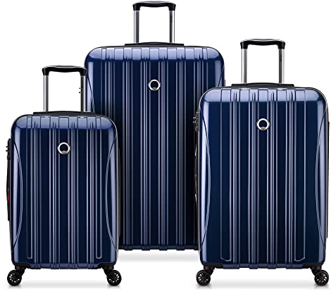 DELSEY PARIS Helium Aero Hardside Expandable Luggage with Spinner Wheels, Blue Cobalt, 3-Piece Set (21/24/28), Helium Aero Hardside Expandable Luggage with Spinner Wheels