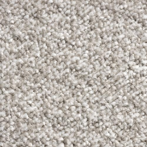 Tuda Carpets | Arosa 8mm Soft Twist Pile Carpet with Hessian Action Back | Ash Grey (90) - 4m x 1m (13ft1 x 3ft3)