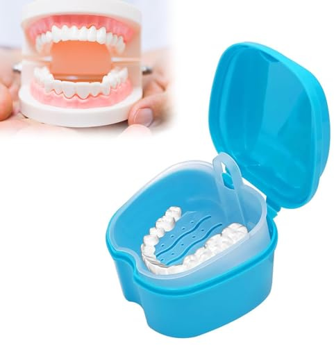 Boîte pour prothèses dentaires, boîte à prothèses dentaires | Boîte de rangement avec tamis suspendu pour le nettoyage des fausses dents