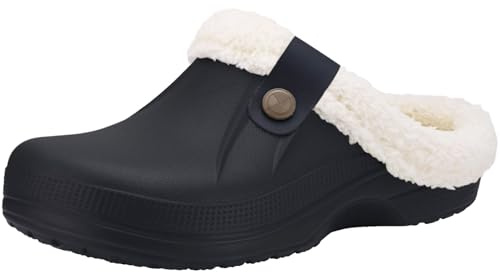 Sabots Homme Femme Fourrées Chaussons Maison Chaude Peluche Pantoufles | Imperméables, Antidérapant, Léger, Fermé
