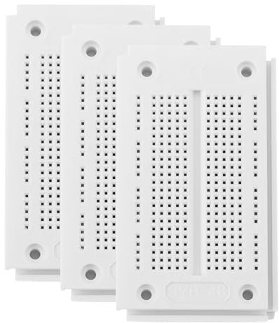 PATIKIL 3 Pcs Breadboard, Solderless Breadboard Large Breadboard 270 Tie Points Prototype PCB Bread Board Electronics Kit Plates