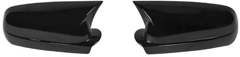 Auto Rückspiegel Abdeckung Für VW Für Golf 4 MK4 Für GTI Für Passat B5 Für Jetta Für Bora 1997-2005 Auto Rückansicht Flügel Kappe Spiegelkappen Seitenspiegel Abdeckkappen(Gloss Black)