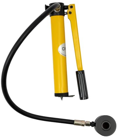 Perforadora hidráulica de 8 T, 22-60 mm, perforadora hidráulica manual, juego con 6 matrices opcionales, adecuado para una amplia gama de materiales como aluminio, acero y plástico