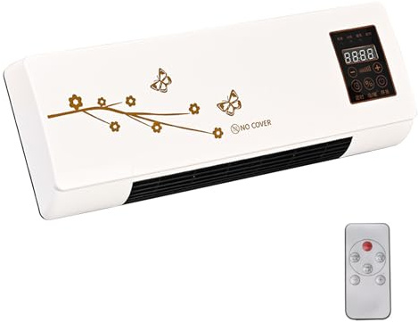 Climatizador de Pared - Acondicionadores de Aire para Habitaciones - Silencioso con Mando Frío Calor Temporizador 24 Horas para Interior Hogar Cocina Baño Todo el Año