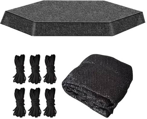 Trampolin Sonnenschutz Abdeckung 366cm, 183/244/305cm/366cm/427 Trampolin Sonnenschutz Sonnensegel, Sonnenschirm, Faltbares Sonnenschutzs Verdeck Sicherheitszubehör Für Gartentrampoline & Spielplätze
