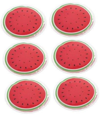 Hemobllo Ice Pack Occhi Riutilizzabili 6 Pezzi, Impacco Freddo Istantaneo in PVC, per Impacco di Ghiaccio su Viso e Occhi