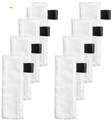 Ersatz-Dampfreiniger-Bodenwischtuch-Bezüge, Lappen, Pads, Kompatibel Mit Kärcher, Kompatibel Mit Easyfix, SC1, SC2, SC3, SC4, SC5, Staubsauger-Ersatzteile(8 PCS)