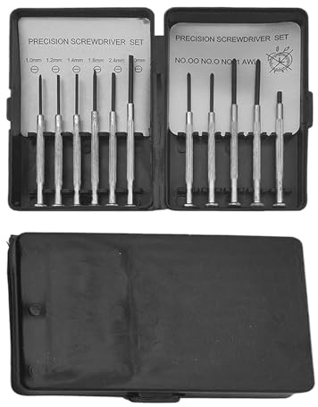 Senermter Juego De Destornilladores Pequeños Para Electrónicos | 11 Piezas Destornillador De Precisión Para Portátil,Kit Herramientas Mini Reparación Para Gafas Laptop Reloj Cámara Timbre