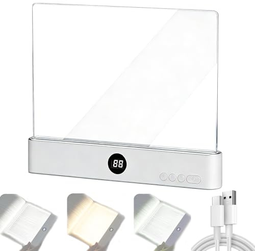 Smart LED Book Light, Leselampe Buch Klemme, Leselampe Buch, Leselicht Buch | 3 Lichtfarben Dimmbares LED Buchlampe mit Timer,USB Wiederaufladbare Buchlicht für Leser,Schüler für Nachtlesen ins Bett