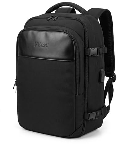 Zaino Ryanair 40x30x20 da Cabina, Bagaglio a Mano da Viaggio 24L porta PC Portatile, Zaino Valigia per Aereo Impermeabile con Lucchetto e Caricatore USB