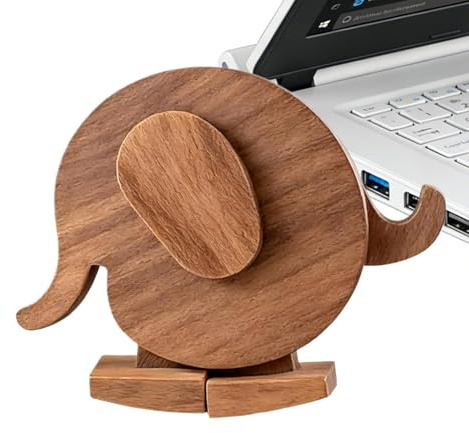 Generisch Figuras de madera – Divertida figura tambaleante como decoración de escritorio, estatuas mecánicas para correr, para dormitorio, salón, habitación de los niños, mesita de noche, escuela,
