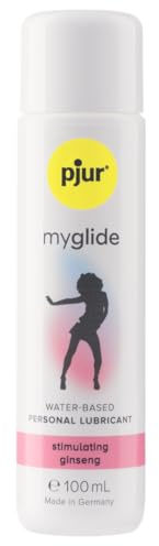 pjur myglide - Gleitgel auf Wasserbasis - mit Ginseng zur Stimulation für die Frau - für ein prickelndes Sexerlebnis (100ml)