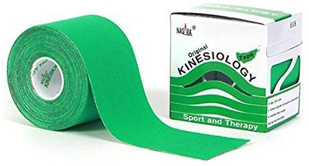 Nasara® Original Kinesiology Tape Sport Tape 4 Rollen in Einer Packung, grün