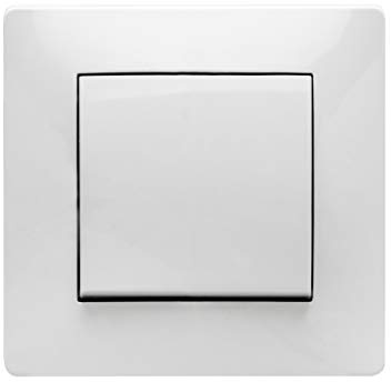 FAMATEL – Cruzamiento | Interruptor de empotrar | Serie Habitat 15 | Un Producto Que Encaja a la perfección | Completamente Producto Libre de halógenos | 10A | 250V | Blanco
