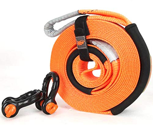 PKW PLUS 5 Meter Tow Gürtel, Auto Tow Strap, Heavy Duty Abschleppseil, for Automobile/Agrarwagen/SUV, mit 2 Sicherheitshaken (Size : 5m/8t)