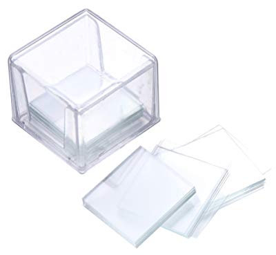 iplusmile 100stücke Mikroskop-abdeckgläser Quadratisch Deckgläschen Für Optische Mikroskope Glas Mikroskopzubehör Deckglas Blank Mikroskopglas