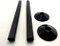 Radiator Pipe Covers SnapFit 2 Pack 200mm Long 15mm Pipe Central Heating Clip On Covers Snappit (Black)