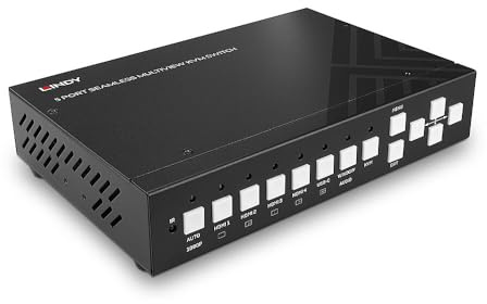 Lindy 32330 - Multiview HDMI KVM-switch med 5 portar
