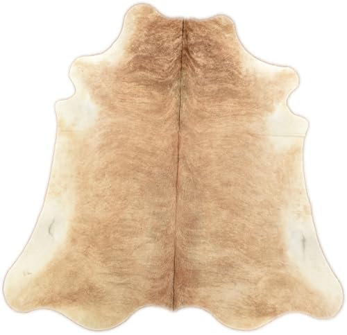 Kuhfelle Online & Nomad KUHFELL STIERFELL Hellbraun BEIGE Natur 230 x 200 cm Rinder Fell Teppich