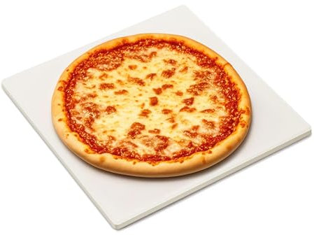 G.a HOMEFAVOR Piedra para pizza para horno y parrilla de gas, piedra para pizza de cordierita hasta 500 °C, para suelos crujientes y superficies jugosas
