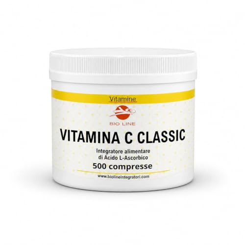 Vitamina C 1000mg (500 Compresse da 1g) Integratore Alimentare di Acido Ascorbico per Difese Immunitarie con Concentrazione di Antiossidanti, Integratori Alimentari