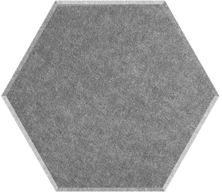 Filz Memoboards Set sechseckig 12 Stück Sechseck-Polyester-Schallschutz-Wandpaneele, selbstklebend, schalldicht, Akustikpaneel, Arbeitszimmer, Tagungsraum, Wanddekoration(Light gray,Large Hexagon)