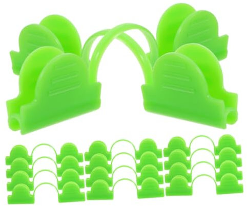 NULYLU 50piezas Clips De Jardín Antiviento Para Invernadero Abrazaderas De Plástico Para Fijación De Membrana Térmica Fáciles De Instalar y Ajustar Para Uso Invernaderos y Jardines