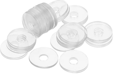 Gatuida 50piezas Junta Transparente De Arandelas Para Manijas De Puertas De Ducha Reemplazo De Juntas Planas Arandelas De Fijación Multiusos Hogar
