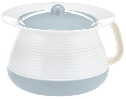 GPDKMNJR, Nachttopf mit Deckel, Unisex-Spucknapf, tragbare Bettpfanne, Nachttisch-Pipi-Topf, Eimer mit Griff for den Haushalt, ältere Erwachsene,Urinal(Blue)