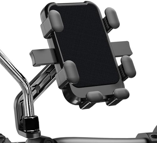 VAEVEN Motorcycle Phone Holder for Suzuki Best 125 2016-2020 2021 2022 2023, Anti Vibration Moped Mobile Phone Mount Quick Install Motorbike Phone Holder, Bike Phone Holder,B Rearview Mirror Style