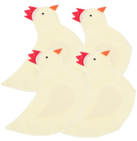 ELAYARD 4 Pezzi Copri Uova Pasquali Forma Beige Sacchetti Decorativi Riutilizzabili per Feste Calde per Uova per e Scuole