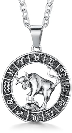 Colgante de signo s para mujeres y hombres, acero inoxidable, constelación de Leo, medallón de horóscopo, joyería de astrología celestial Retro