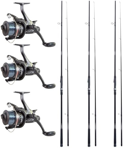 Ensemble De Pêche À La Carpe 3X Catchmax Carper + 3X Catchmax 5000FR - Ensemble Carpe