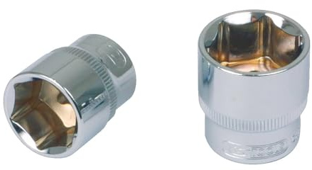KS Tools 918.1227 1/2 CHROMEplus Sechskant-Stecknuss, 27mm