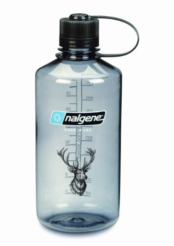 Nalgene Flasche 'Everyday' - 1 L, grau, Hirschkopf