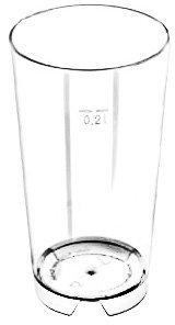 250 Stück 0,2L Mehrwegbecher Willybecher PC (PolyCarbonat) glasklar (stabil, bruchfest, CE Eiche, Made in Germany)